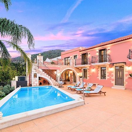 Steve Kois Villa Heated Pool La Canea Esterno foto