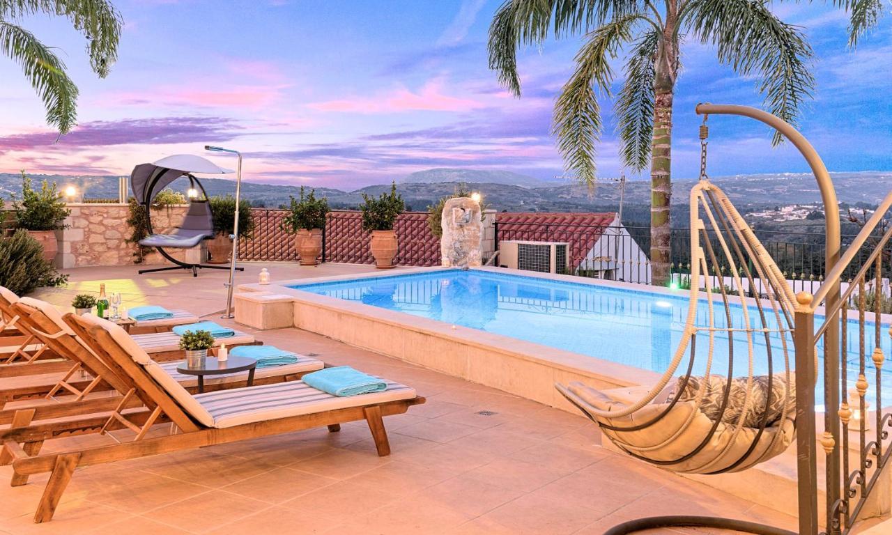 Steve Kois Villa Heated Pool La Canea Esterno foto