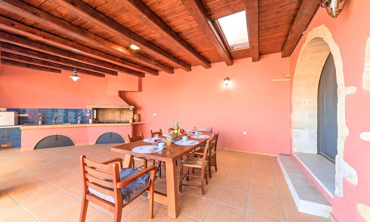Steve Kois Villa Heated Pool La Canea Esterno foto