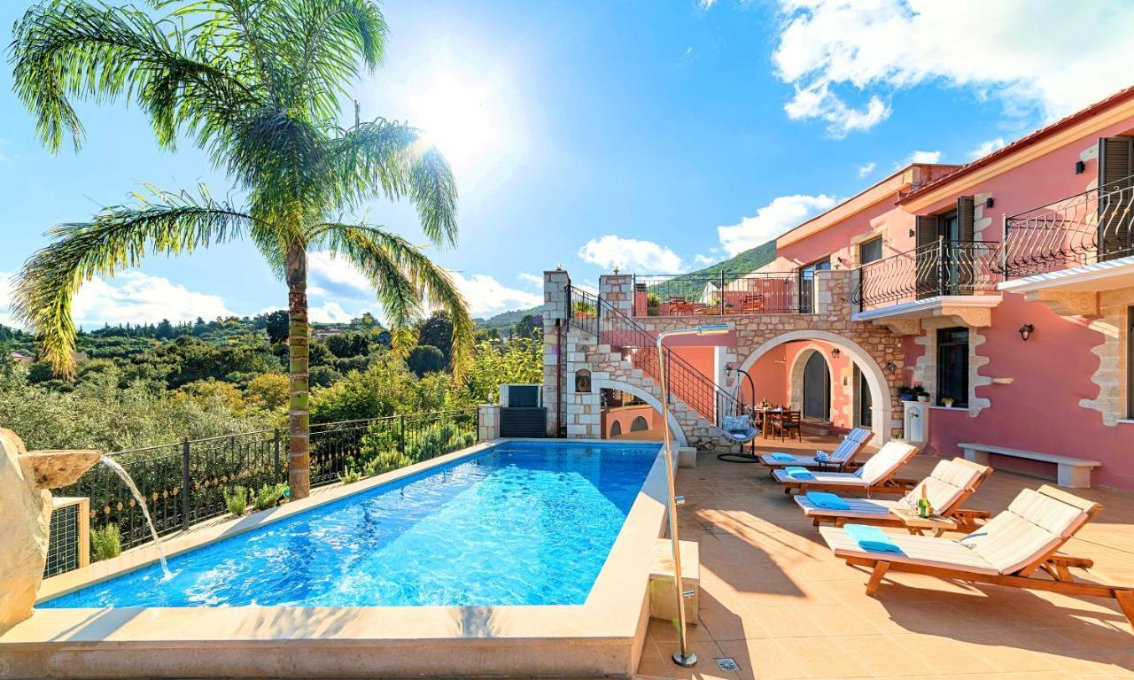 Steve Kois Villa Heated Pool La Canea Esterno foto